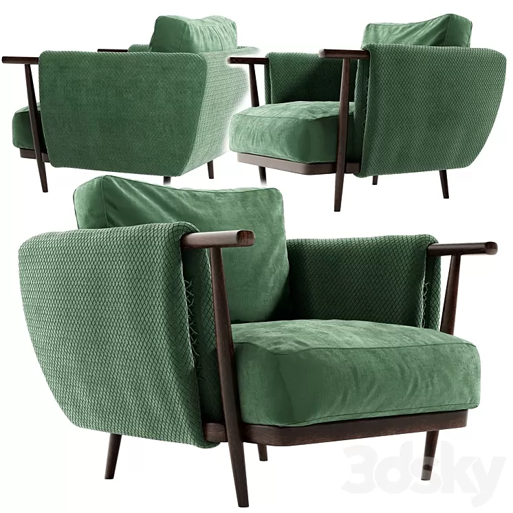 Armchair DIANA ULIVI 3D Model