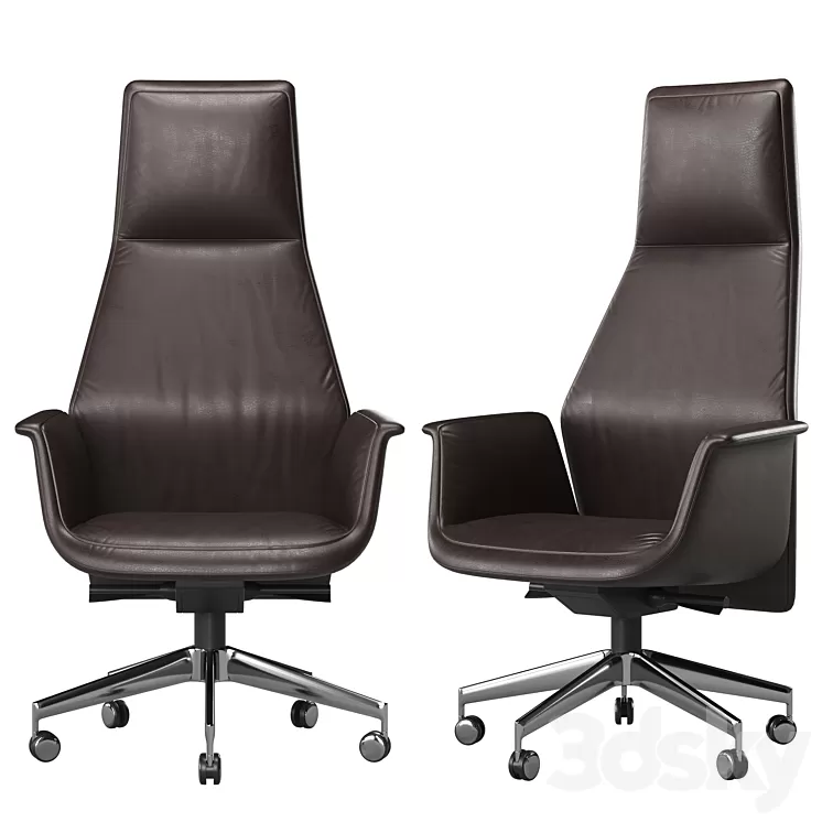 Armchair DOWNTOWN by POLTRONA FRAU 3D Model Free Download