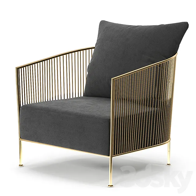 ARMCHAIR EICHHOLTZ 112038 KNOX 3D Model ARMCHAIR EICHHOLTZ 112038 KNOX 3D Model