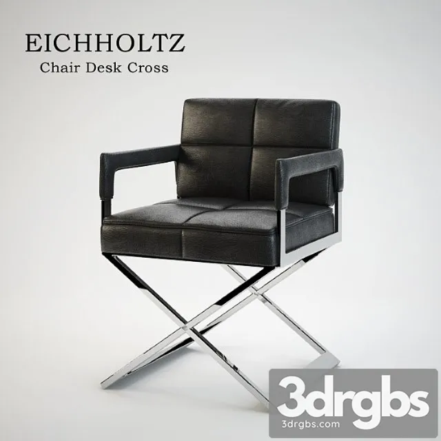 Armchair Eichholtz Chair Desk Cross 3D Model Download