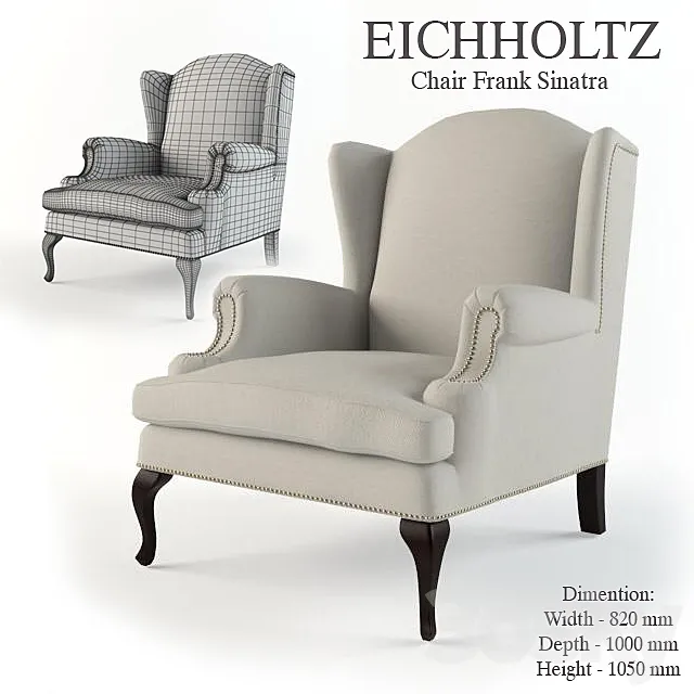 Armchair Eichholtz Chair Frank Sinatra 3DModel Armchair Eichholtz Chair Frank Sinatra 3DModel