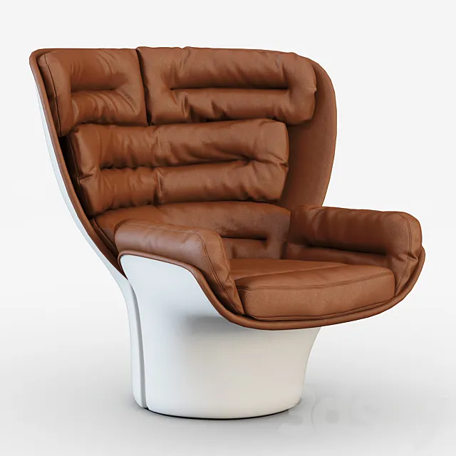 Armchair Elda-Longhi 3DModel Armchair Elda-Longhi 3DModel