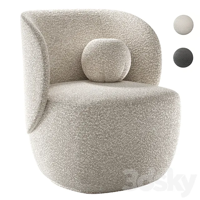 Armchair Ellipse E5.1 3D Model Armchair Ellipse E5.1 3D Model