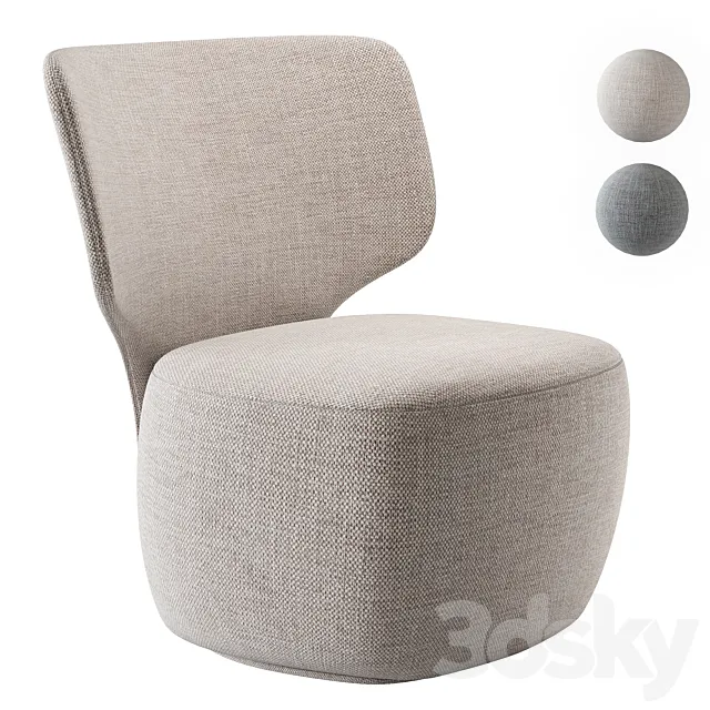 Armchair Ellipse E5.2 3D Model Armchair Ellipse E5.2 3D Model