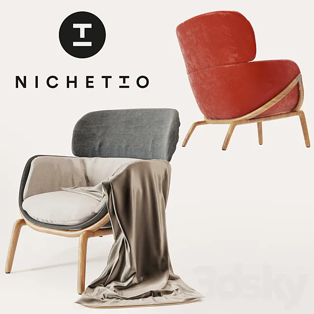 Armchair ELYSIA LOUNGE by Nichetto 3DModel