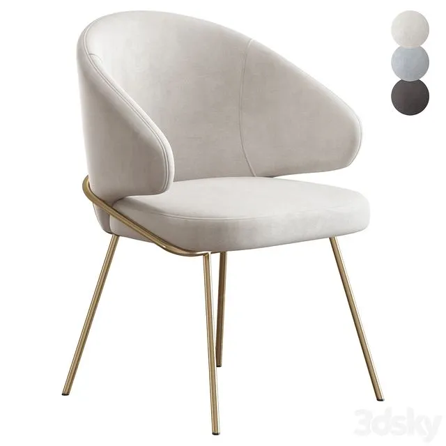 Armchair Emil Bradexhome 3D Model