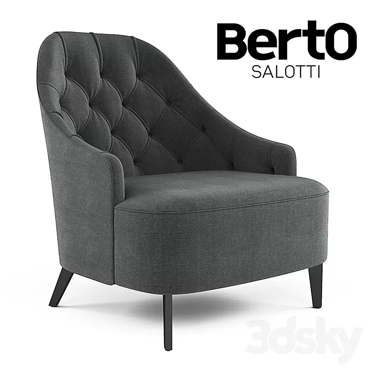 Armchair Emilia Capitonne 3D Model