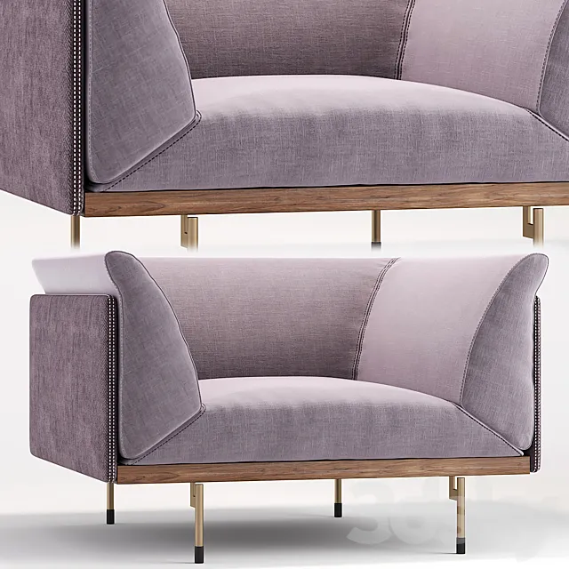 Armchair ENNE CORIO 3D Model Armchair ENNE CORIO 3D Model