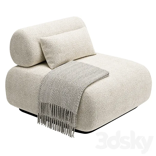 Armchair ERFUD Cazarina 3D Model Armchair ERFUD Cazarina 3D Model