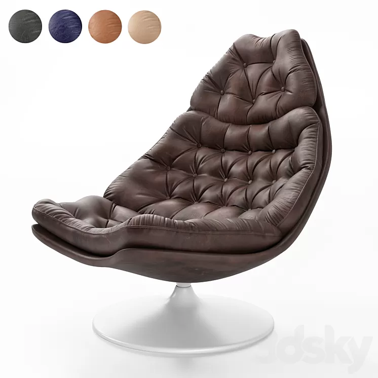 Armchair F588 (Studio TK) 3D Model Free Download