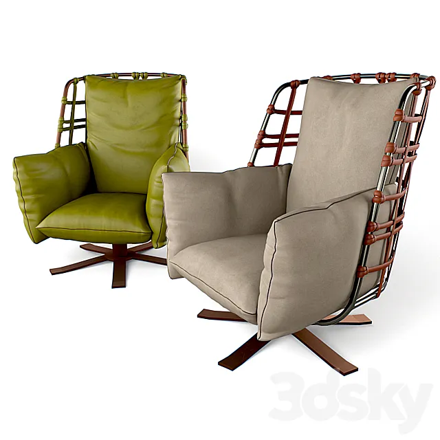 Armchair factory GAMMA collection DANDY HOME COCOON 3D Model