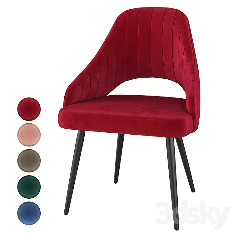 Armchair Fantine-LS 3D Model Free Download