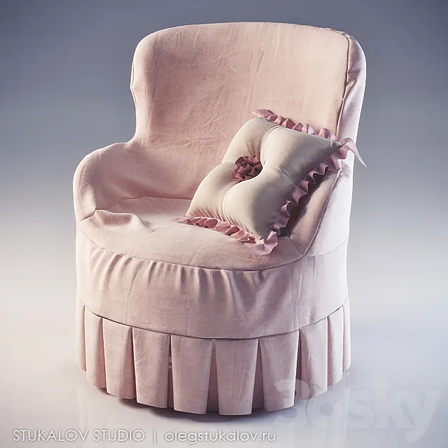 Armchair Ferretti & Ferretti 3D Model Armchair Ferretti & Ferretti 3D Model