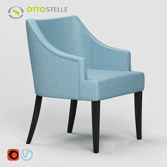 Armchair “Fil” Ottostelle 3D Model