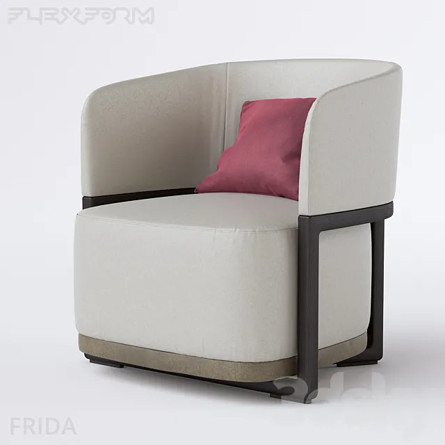 Armchair Flexform Frida 3DModel