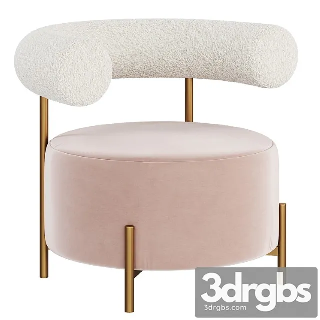 Armchair Flo Occasional 3D Model Download