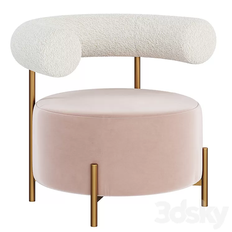 Armchair Flo Occasional 3D Model Free Download