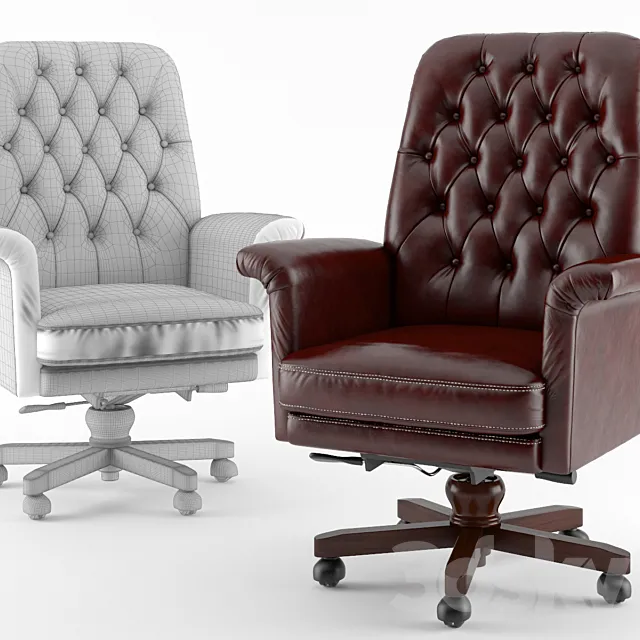 Armchair for chief 3D Model
