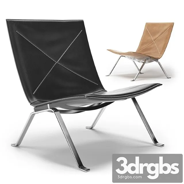 Armchair fritz hansen pk22 chair 3D Model Download
