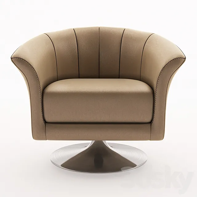 Armchair Gamma Arredamenti International 2016 Oyster POL 3D Model