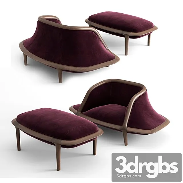 Armchair gargantua porada 3D Model Download