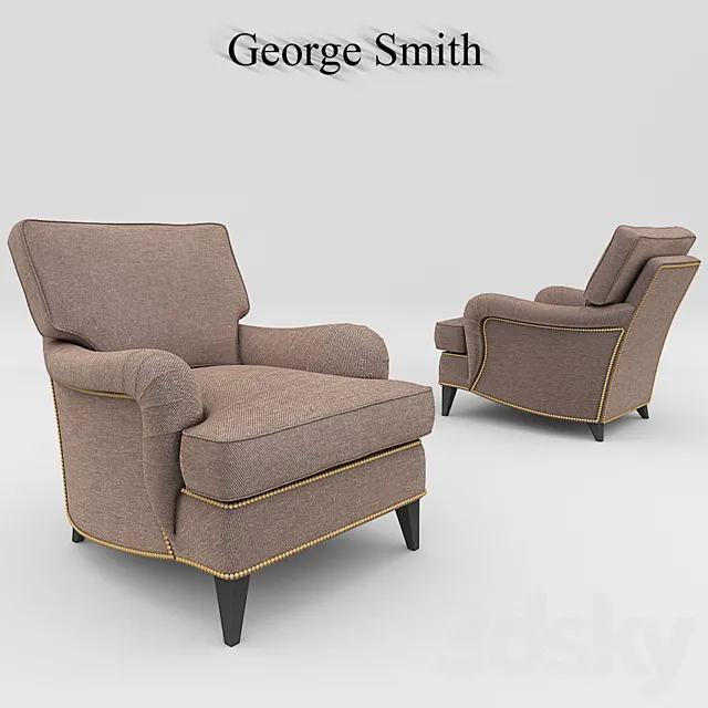 Armchair George Smith 3D Model Armchair George Smith 3D Model