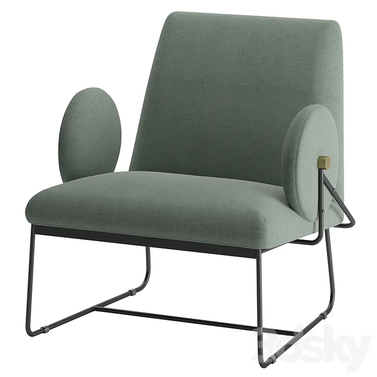 Armchair Grado Long 3D Model Free Download