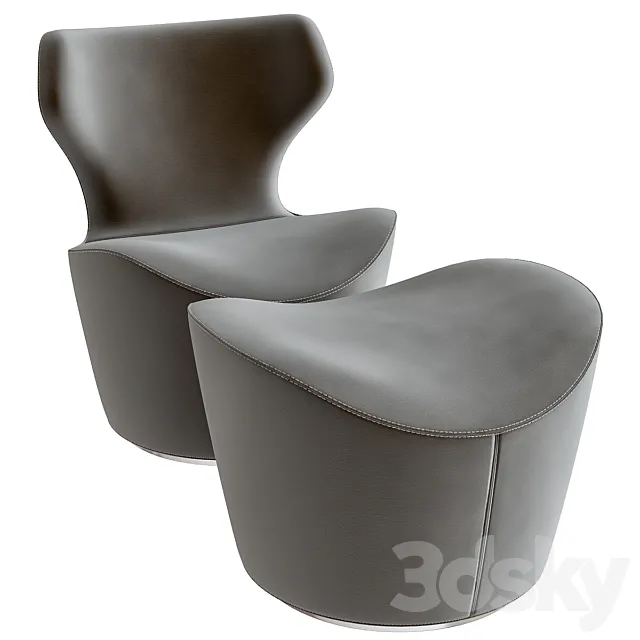 Armchair grande papilio 3DModel