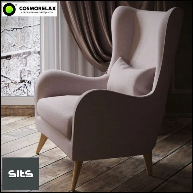 Armchair GRETA 3D Model Armchair GRETA 3D Model