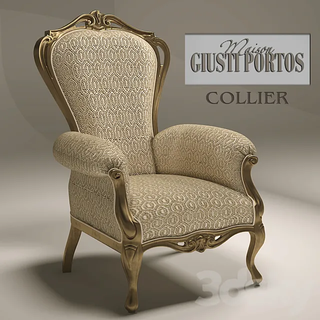 Armchair Guisti Portos Collier 3DModel Armchair Guisti Portos Collier 3DModel