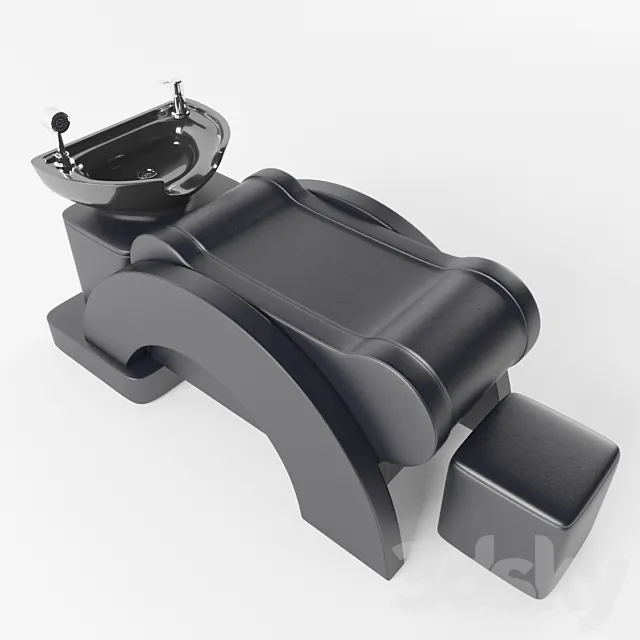 Armchair hairdresser for shampooing 3DModel