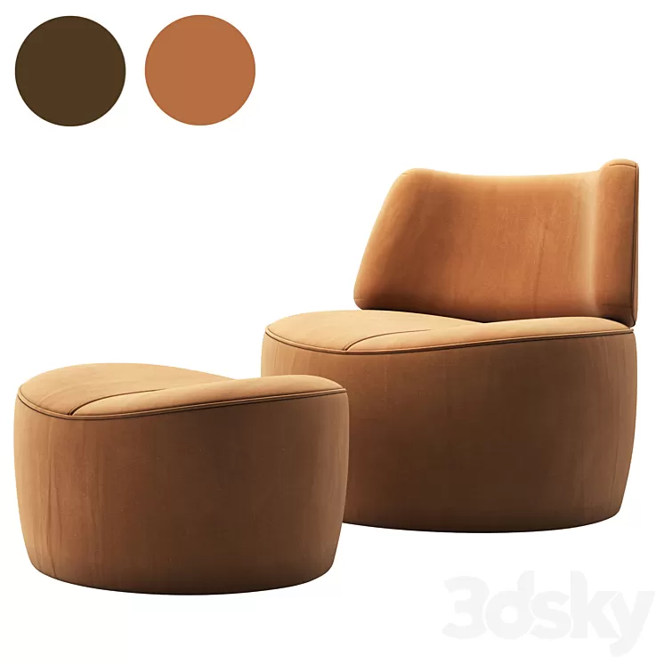 Armchair HARMONY by DOMKAPA 3D Model Armchair HARMONY by DOMKAPA 3D Model