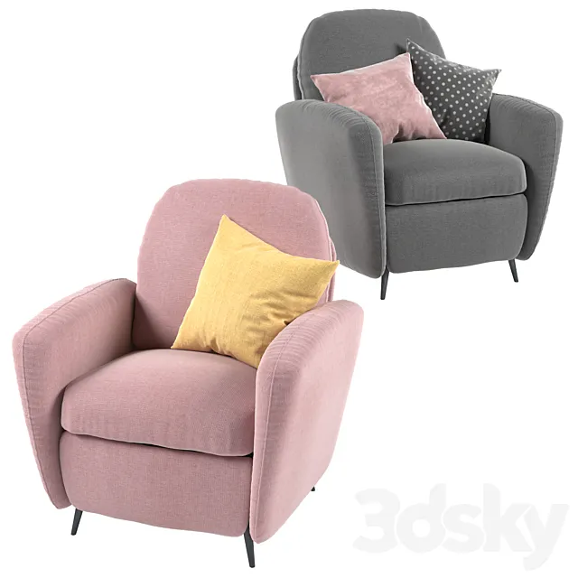 Armchair Ikea ekolsund 3D Model