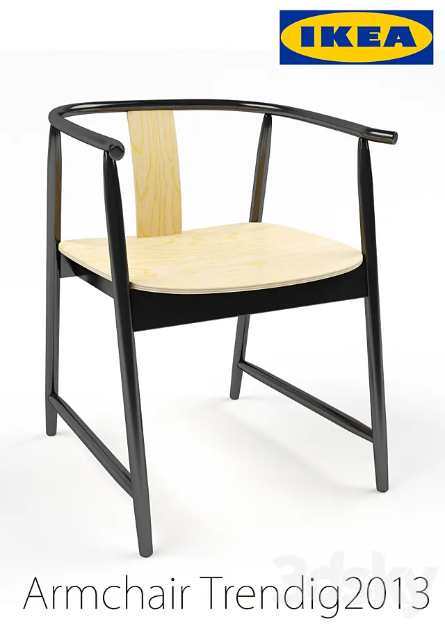 Armchair IKEA TRENDIG 2013 PRO 3DModel Armchair IKEA TRENDIG 2013 PRO 3DModel
