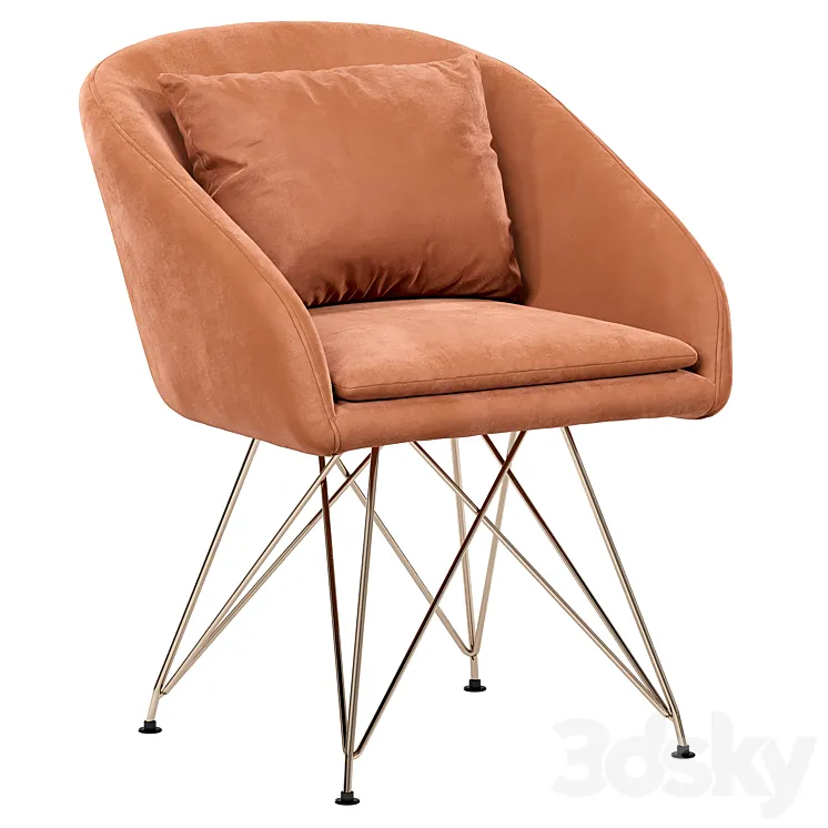 Armchair Ilene 3D Model Free Download