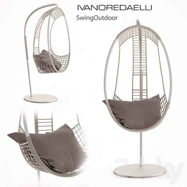 Armchair Ivano Redaelli SwingOutdoor 3D Model
