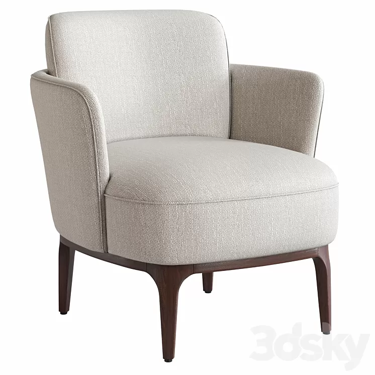 Armchair Jabote 3D Model Free Download