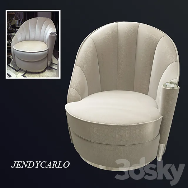 Armchair JENDYCARLO 3D Model