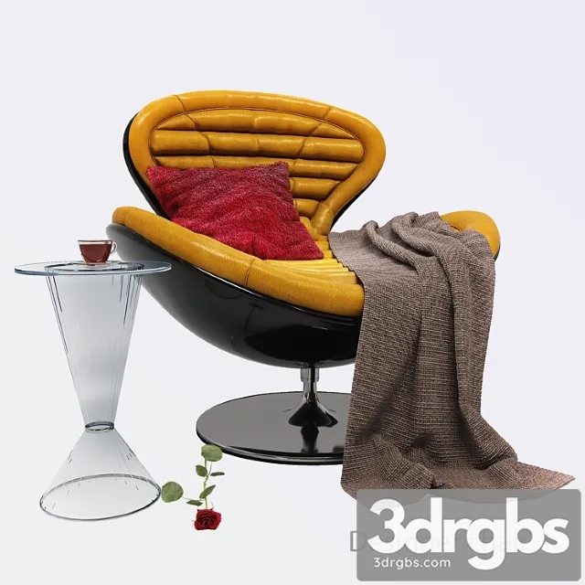 Armchair jetsons by giovannetti 3D Model Download