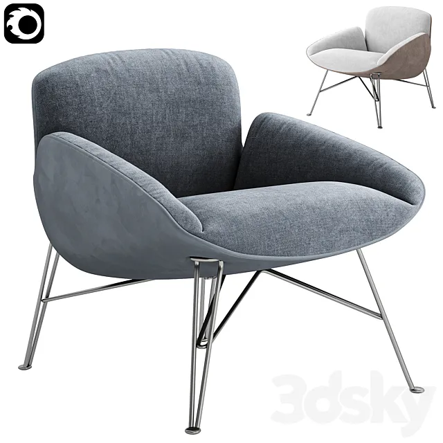 Armchair Juno Arketipo 3D Model Armchair Juno Arketipo 3D Model