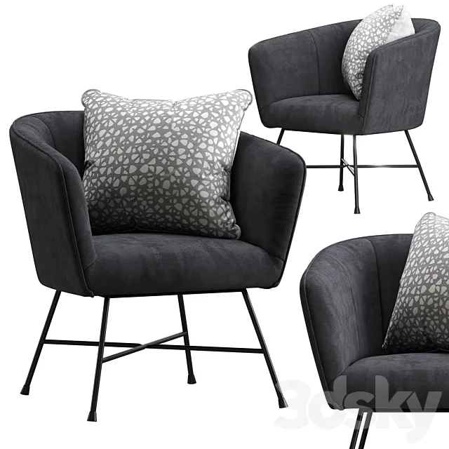 Armchair Jysk FAUSING 3D Model