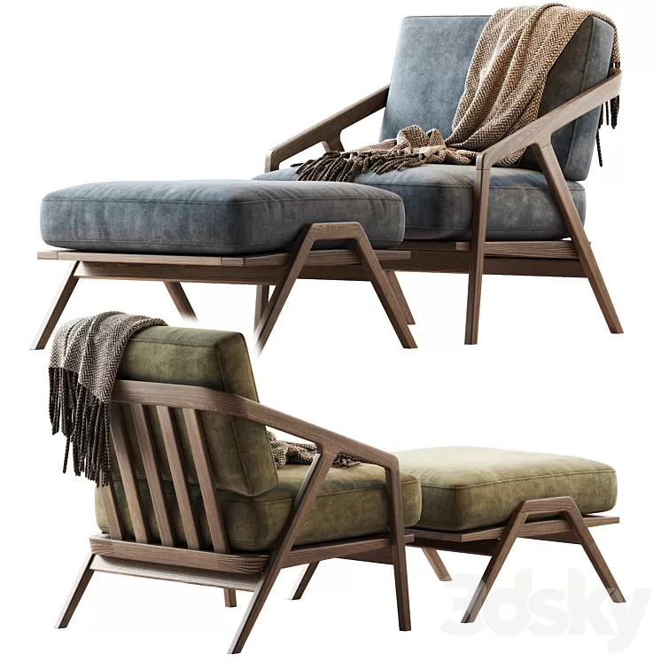 Armchair KATAKANA 3D Model Armchair KATAKANA 3D Model