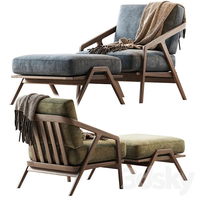 Armchair KATAKANA 3DModel