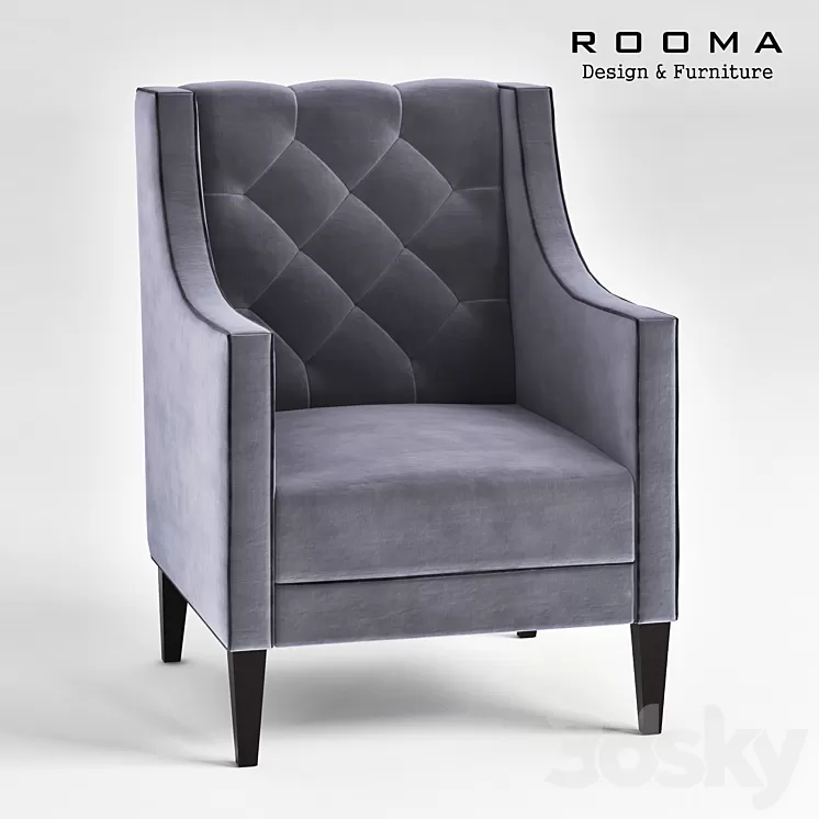 Armchair Kaza Rooma Design 3D Model
