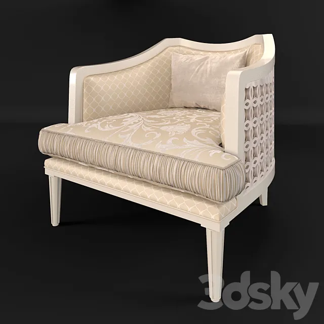 Armchair Keoma Salotti 2015 Classico brio 3D Model