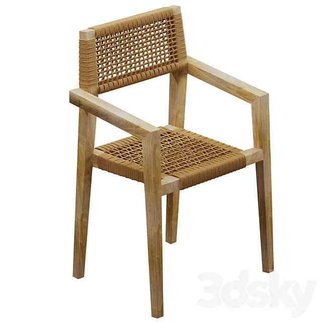 Armchair La Forma Corvette 3D Model Armchair La Forma Corvette 3D Model