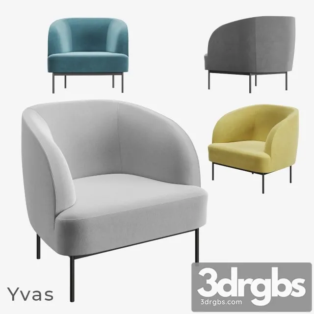 Armchair La Redoute Yvas 3D Model Download