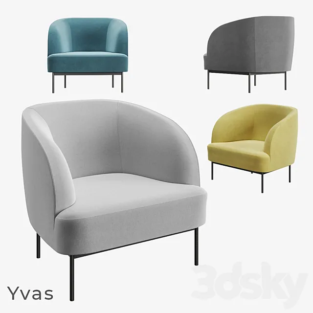 Armchair La Redoute Yvas 3D Model