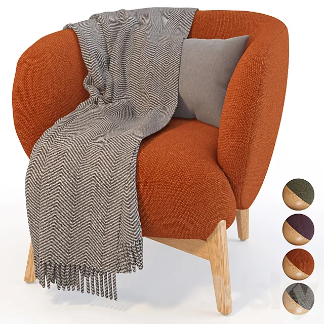 Armchair Lancy 3D Model Armchair Lancy 3D Model