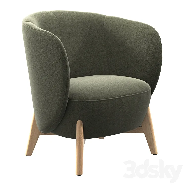 Armchair Lancy La Redoute 3D Model Free Download